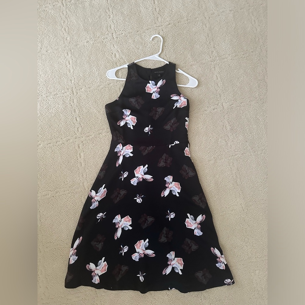 Banana Republic sleeveless floral print fit and flare dress